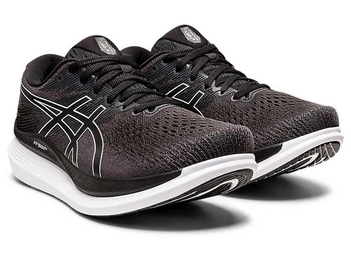 Asics GLIDERIDE 3 WIDE Löparskor Dam Svarta Vita | Sverige-0231478