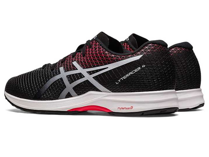 Asics LYTERACER 4 Löparskor Herr Svarta Röda | Sverige-2917305