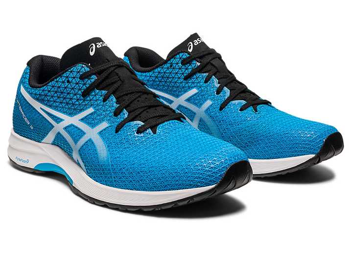 Asics LYTERACER 4 WIDE Löparskor Herr Blå Vita | Sverige-2051769