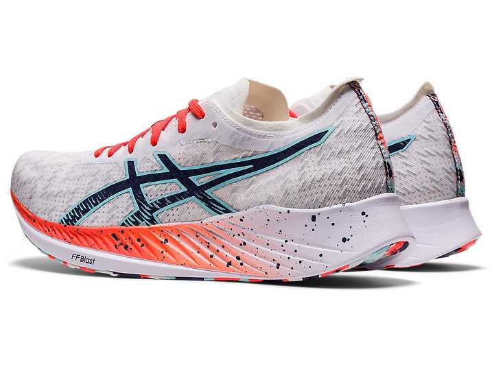 Asics MAGIC SPEED Löparskor Dam Vita Blå | Sverige-0284795