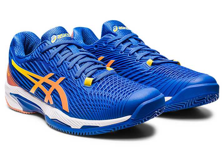 Asics SOLUTION SPEED FF 2 CLAY Tennisskor Herr Blå Orange | Sverige-7369801