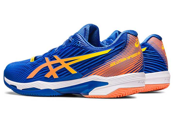 Asics SOLUTION SPEED FF 2 CLAY Tennisskor Herr Blå Orange | Sverige-7369801