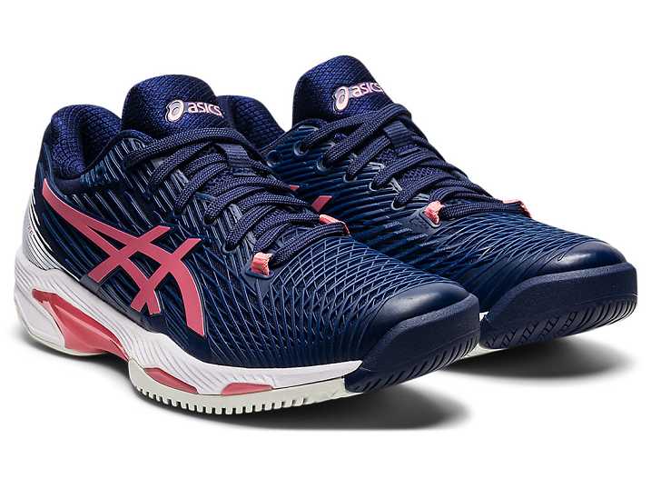 Asics SOLUTION SPEED FF 2 Tennisskor Dam Marinblå Rosa | Sverige-9437580