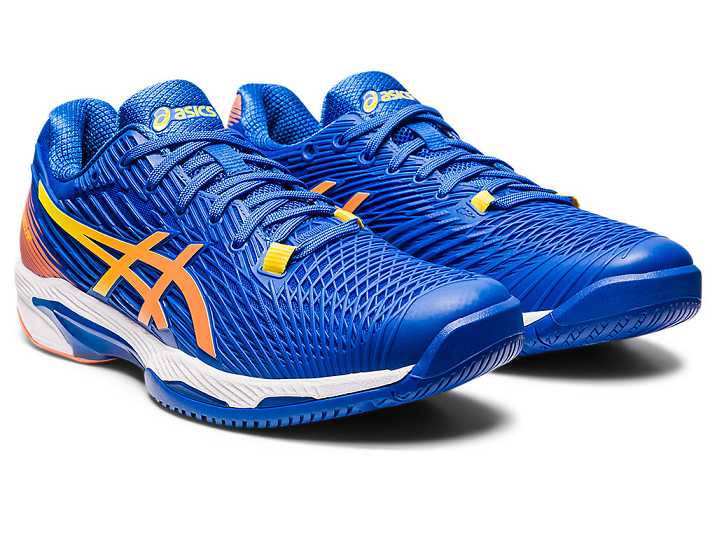 Asics SOLUTION SPEED FF 2 Tennisskor Herr Blå Orange | Sverige-0741386