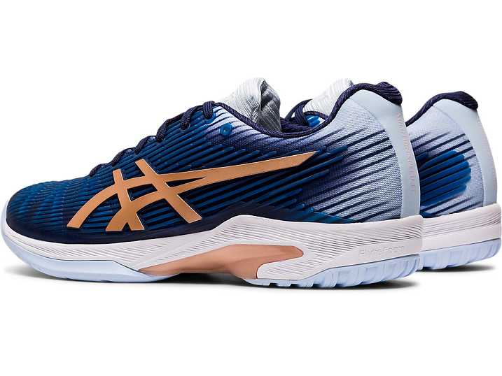 Asics SOLUTION SPEED FF Tennisskor Dam Marinblå Rosa Guld | Sverige-0264173