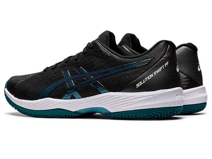 Asics SOLUTION SWIFT FF CLAY Tennisskor Herr Svarta Mörkgröna | Sverige-1832640