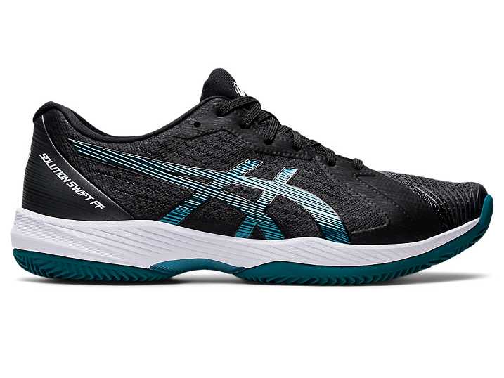 Asics SOLUTION SWIFT FF CLAY Tennisskor Herr Svarta Mörkgröna | Sverige-1832640