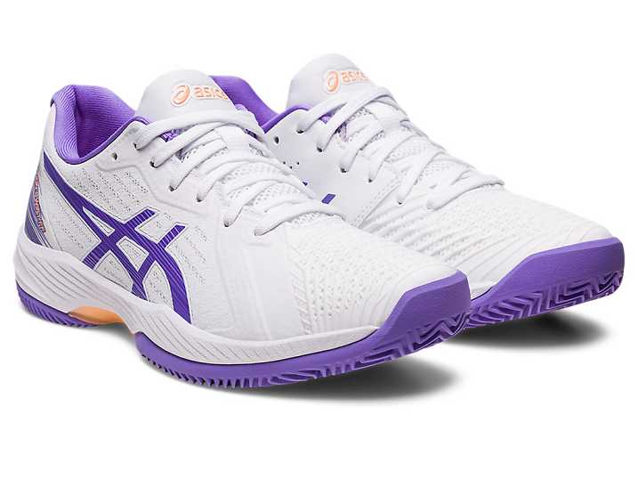 Asics SOLUTION SWIFT FF CLAY Tennisskor Dam Vita Lila | Sverige-8206743