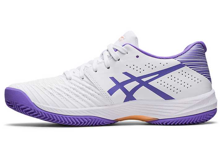 Asics SOLUTION SWIFT FF CLAY Tennisskor Dam Vita Lila | Sverige-8206743