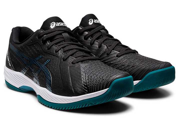 Asics SOLUTION SWIFT FF Tennisskor Herr Svarta Mörkgröna | Sverige-0985374