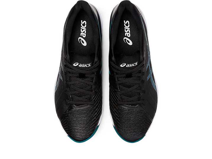 Asics SOLUTION SWIFT FF Tennisskor Herr Svarta Mörkgröna | Sverige-0985374