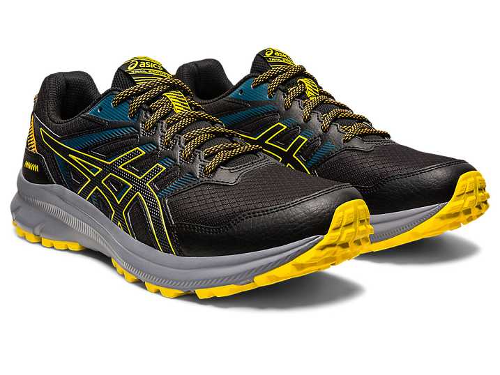 Asics TRAIL SCOUT 2 Trail löparskor Herr Svarta Guld Gula | Sverige-5190687