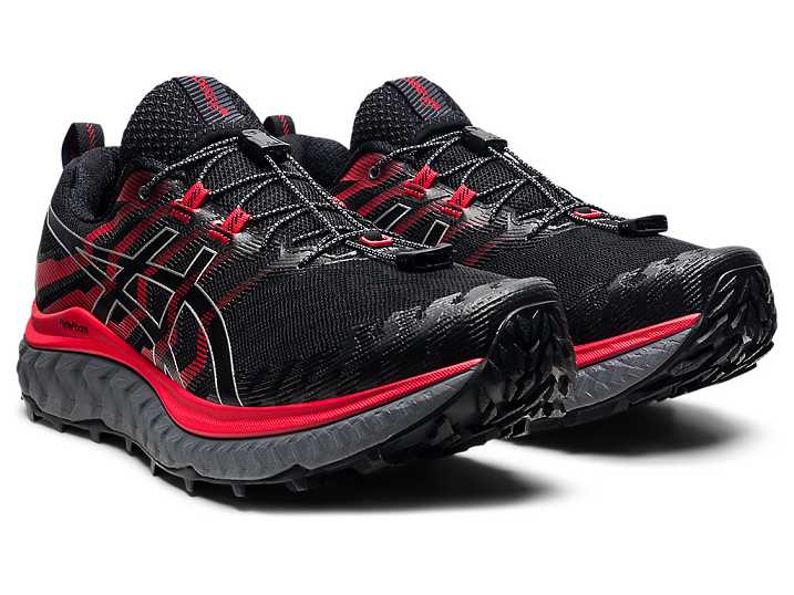 Asics Trabuco Max Trail löparskor Herr Svarta Röda | Sverige-6054178