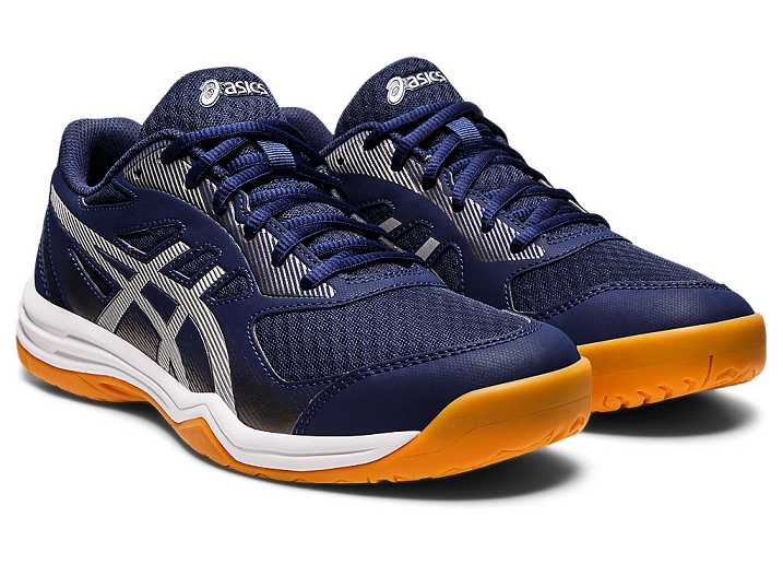 Asics UPCOURT 5 Volleybollskor Herr Marinblå Silver | Sverige-0246857