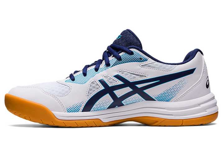 Asics UPCOURT 5 Volleybollskor Herr Vita Indigo Blå | Sverige-7402539